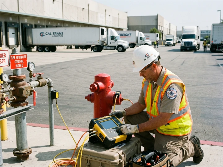 Before: Underground Fire Main Pressure Loss - Renaissance Marketplace Commercial Fire Riser Line