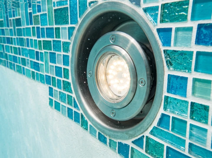 After: Underwater Sealed Light Conduit - Rialto Country Club Luxury Spa Light Conduit Leak