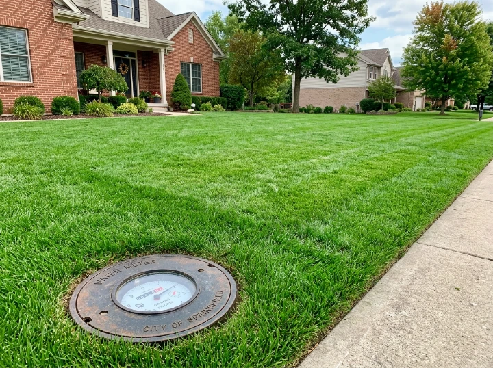 After: Seamless Lawn Restoration - Browning Street Underground Irrigation Main Break